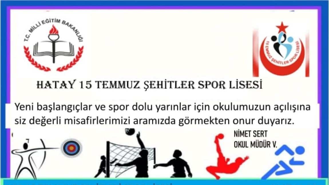 15 Temmuz Şehitler Spor Lisesi Okul Binası Açılışı